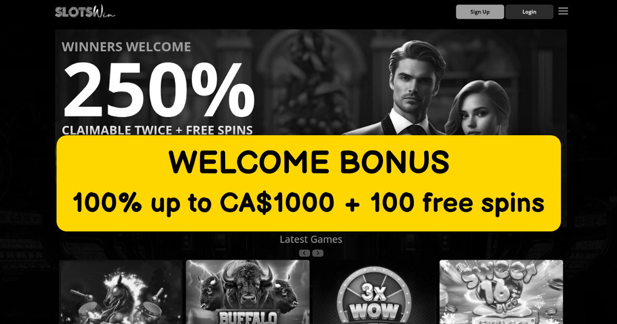 SlotWin Casino welcome bonus