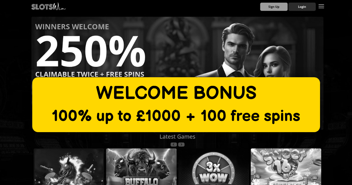 SlotWin Casino welcome bonus